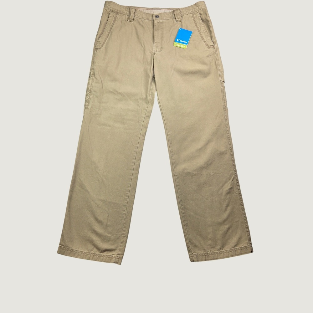 Columbia Ultimate ROC Pant Mens 36x34 Khaki Tan Omni-Shield Hiking AM8564 NWT